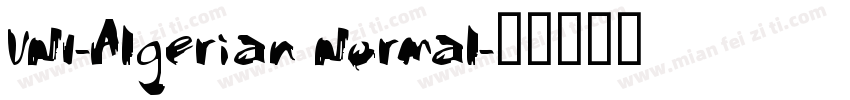 VNI-Algerian Normal字体转换